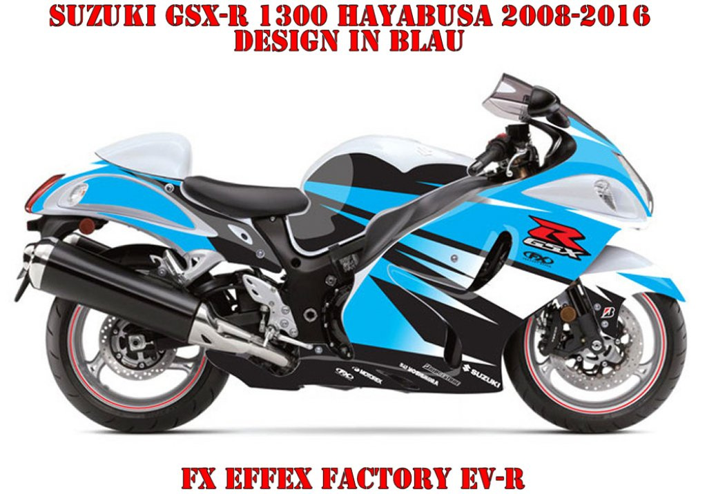 EV-R Blau für Suzuki GSX-R 1300 Hayabusa 2008-2018